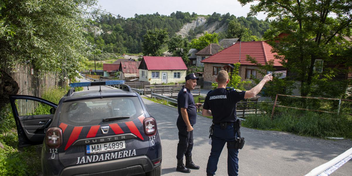 Lezárt utca Parajdon - Korábbi felvétel 