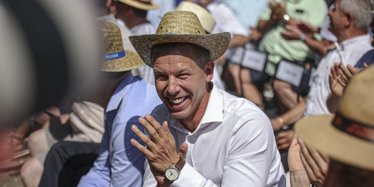 Magyar Péter Tusványoson 2022. július 23-án