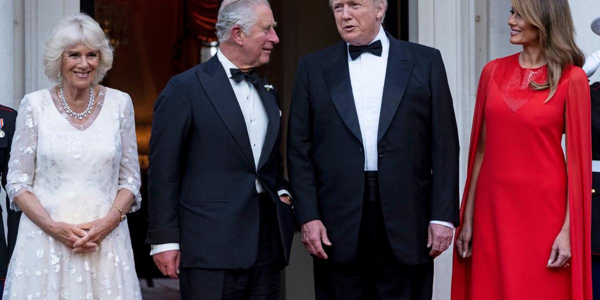 Donald Trump és Melania Trump korábbi látogatása Nagy-Britanniában 2019. június 4-én