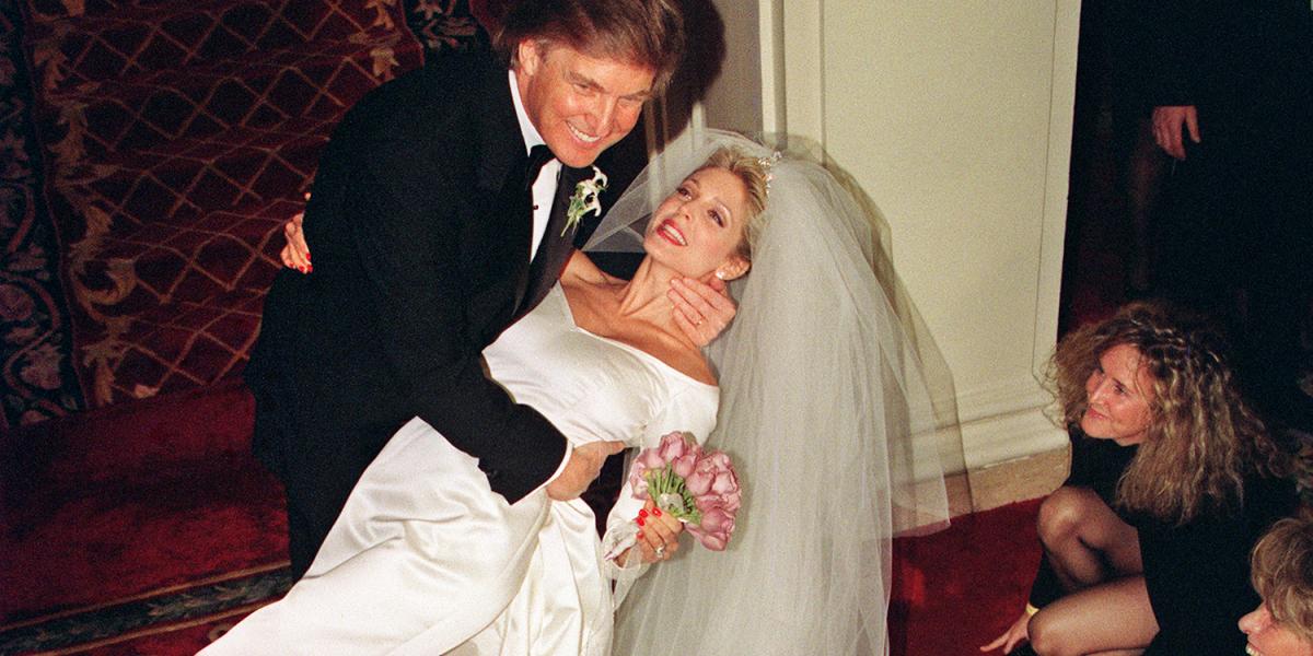 Donald Trump és Marla Maples esküvője a New York-i Plaza Hotelben 1993-ban