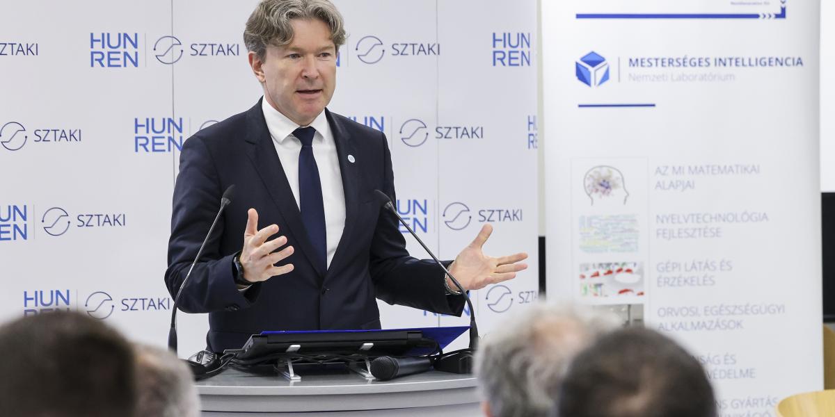 Jakab Roland, a HUN-REN vezérigazgatója 2025. június 2-án