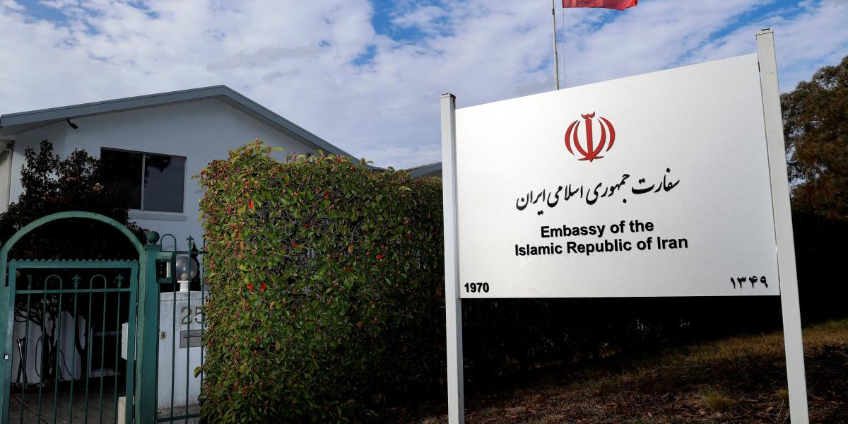 Az iráni nagykövetség épülete Canberrában