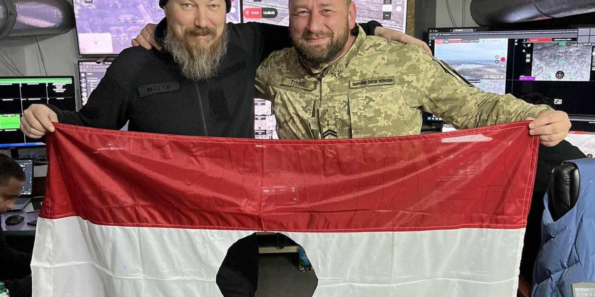 Bródi Róbert (balra) és Sándor Fegyir, Ukrajna magyarországi nagykövete