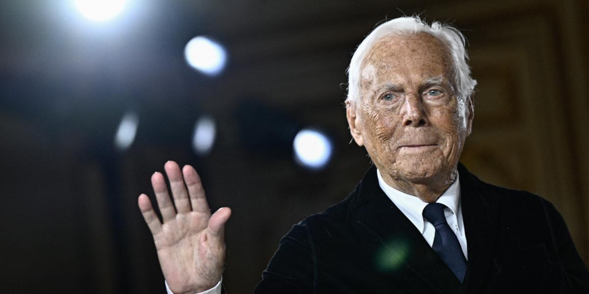 Giorgio Armani 2025. január 28-án