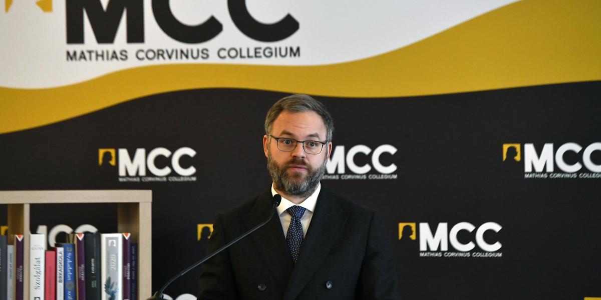 Orbán Balázs, a miniszterelnök politikai igazgatója, a Mathias Corvinus Collegium (MCC) kuratóriumi elnöke
