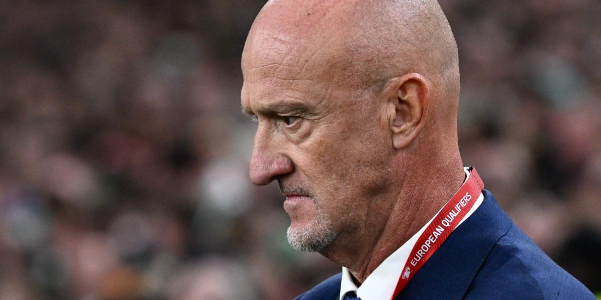 Marco Rossi, a magyar válogatott szövetségi kapitánya az Írország-Magyarország labdarúgó világbajnoki selejtező mérkőzésen