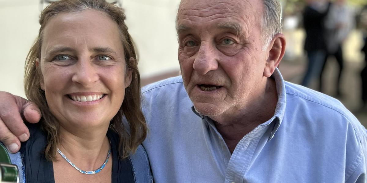 Skrabski Fruzsina és Fábry Sándor a Kötcsei pikniken