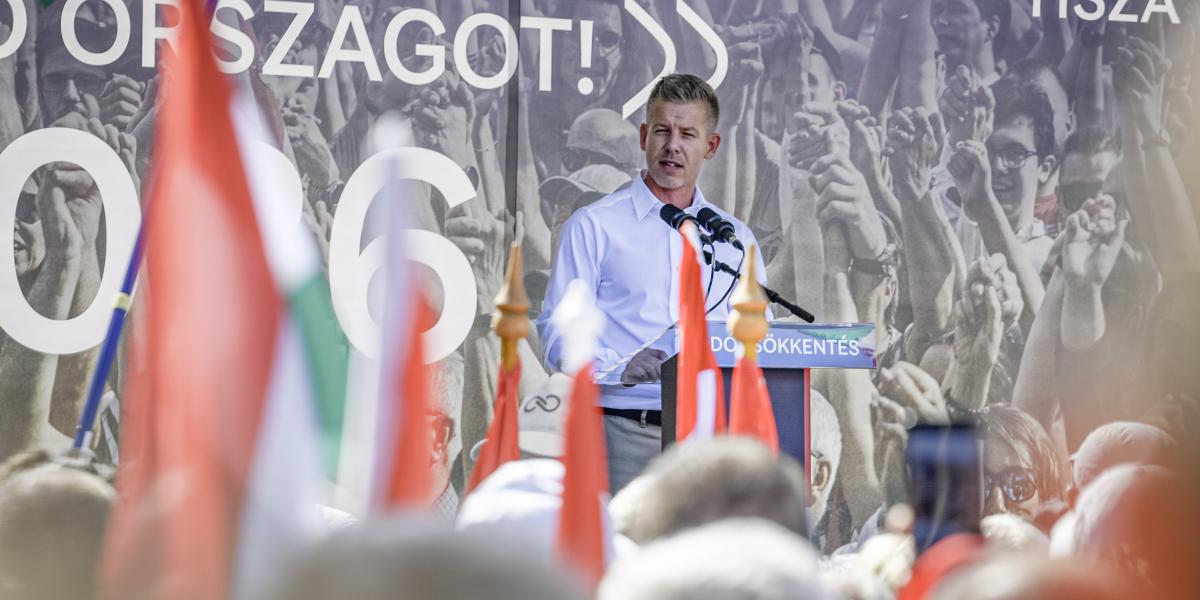Magyar Péter Kötcsén 2025. szeptember 7-én