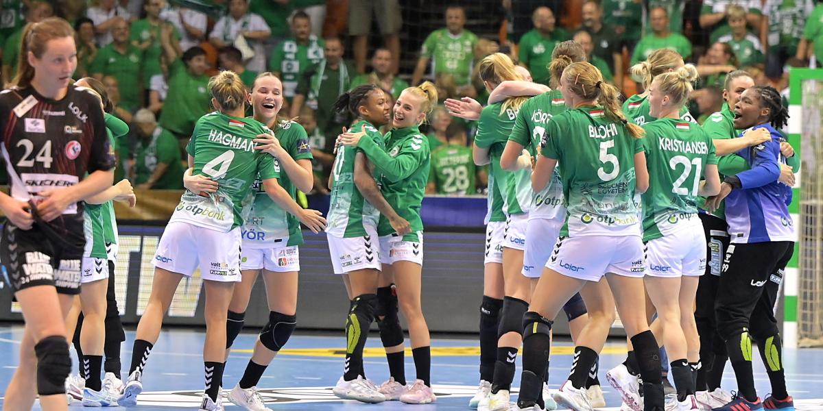 A Győri Audi ETO KC - Team Esbjerg mérkőzés után a győri Audi Arénában 2025. szeptember 13-án