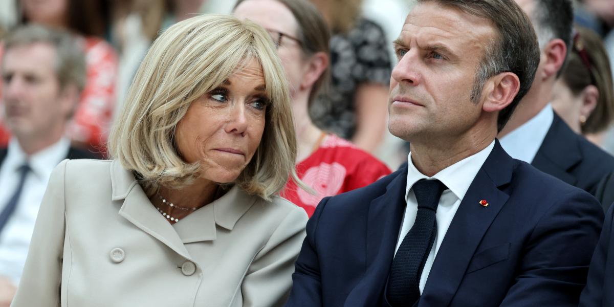 Brigitte és Emmanuel Macron - Korábbi felvétel 