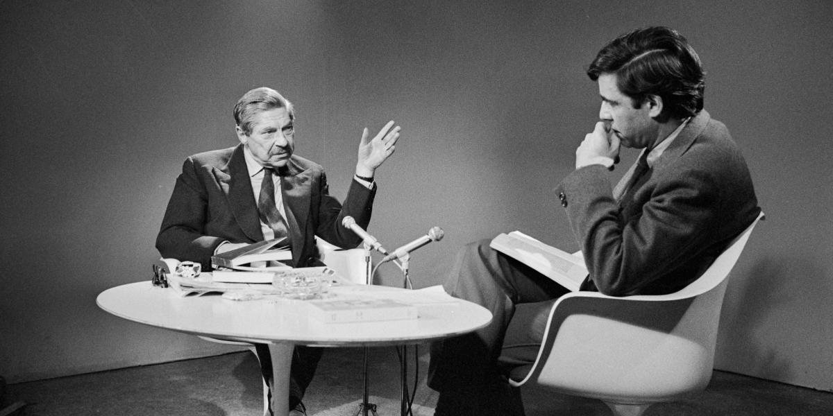 Koestler (balra) ötlete volt a nem kommunista értelmiségiek megszólítása