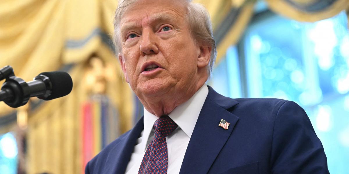 Donald Trump amerikai elnök. 