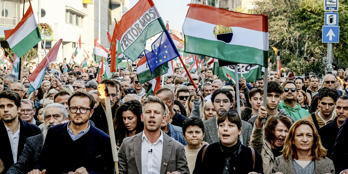 A Tisza Párt október 23-i vonulása 2024-ben
