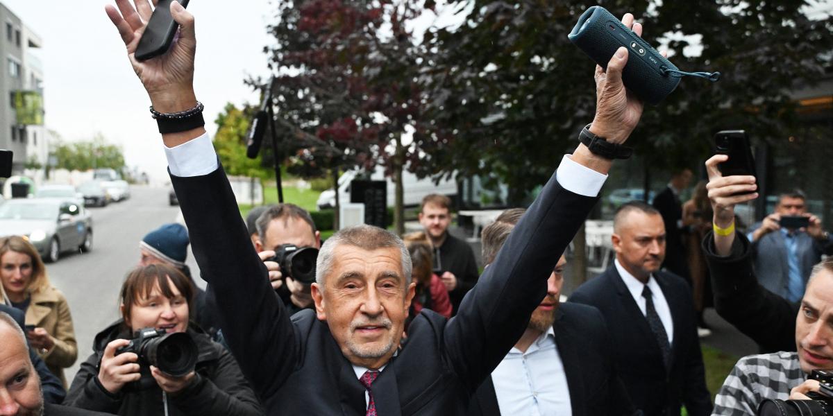 Andrej Babiš ünnepli a 2025-ös választási győzelmét