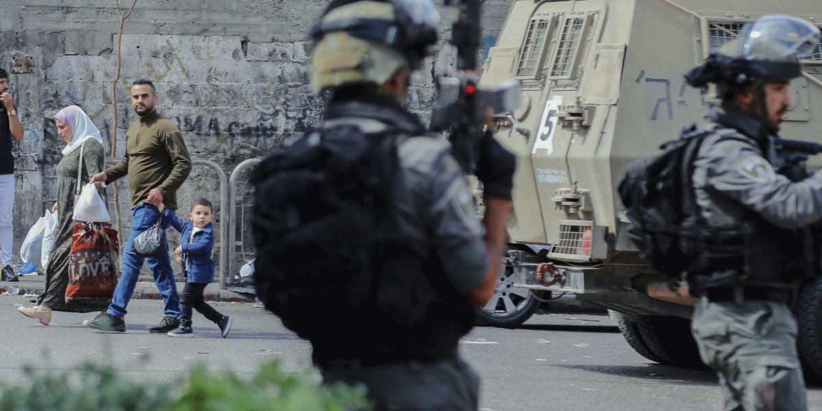 Illusztráció: Izraeli katonák palesztin területen 