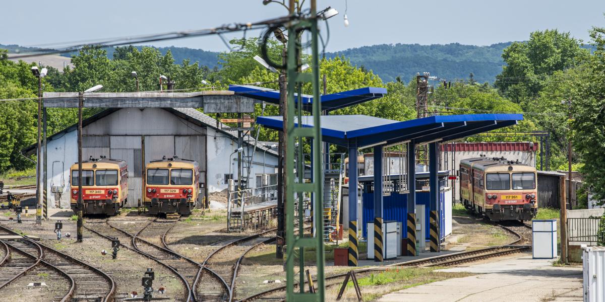 A balassagyarmati vasútállomás - korábbi felvétel 