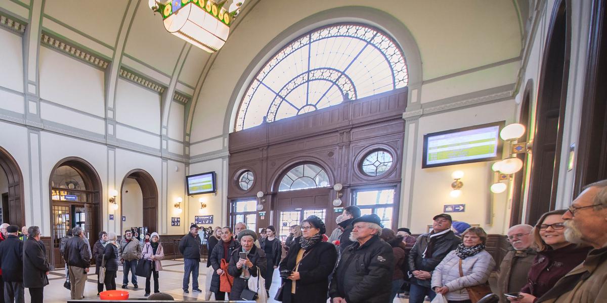 Képünk illusztráció, a pécsi pályaudvar 2020-ban