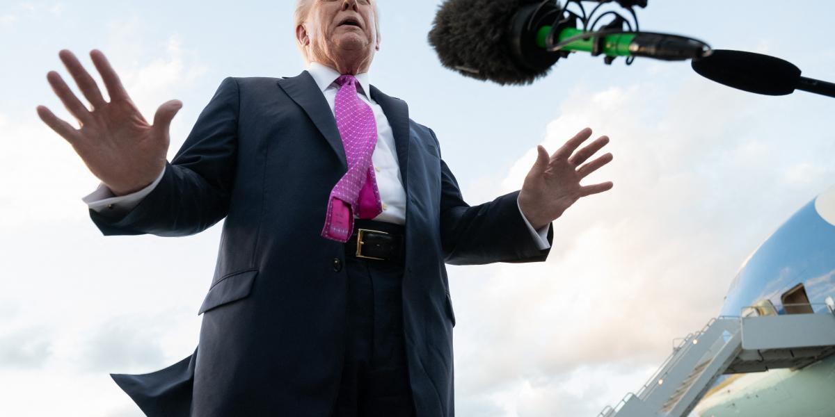 Trump hétvégén Mar-a-Lagóban állt újságírók elé