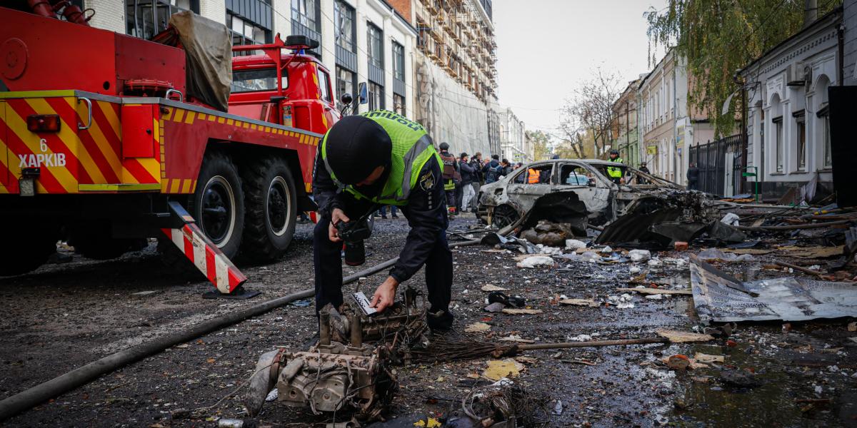 Harkivi óvoda orosz támadás után