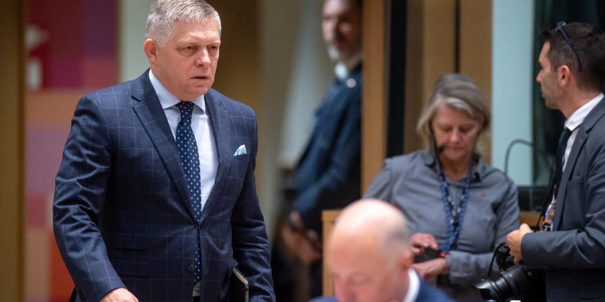 Robert Fico az európai csúcstalálkozón 