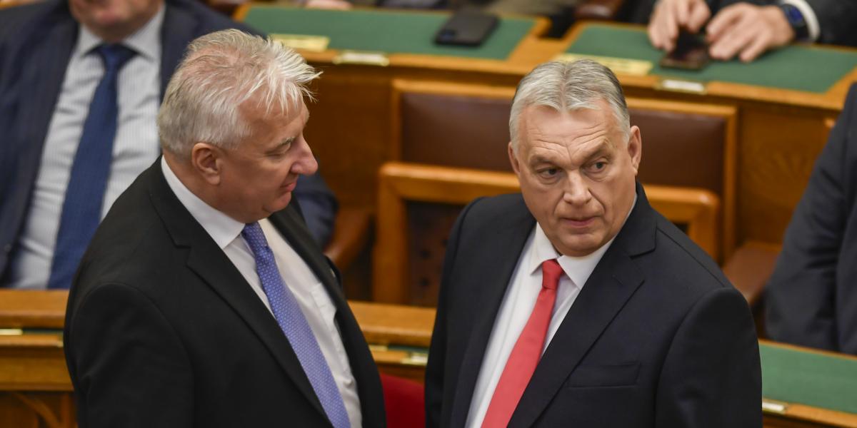 Orbán Viktor miniszterelnök és Semjén Zsolt miniszterelnök-helyettes.