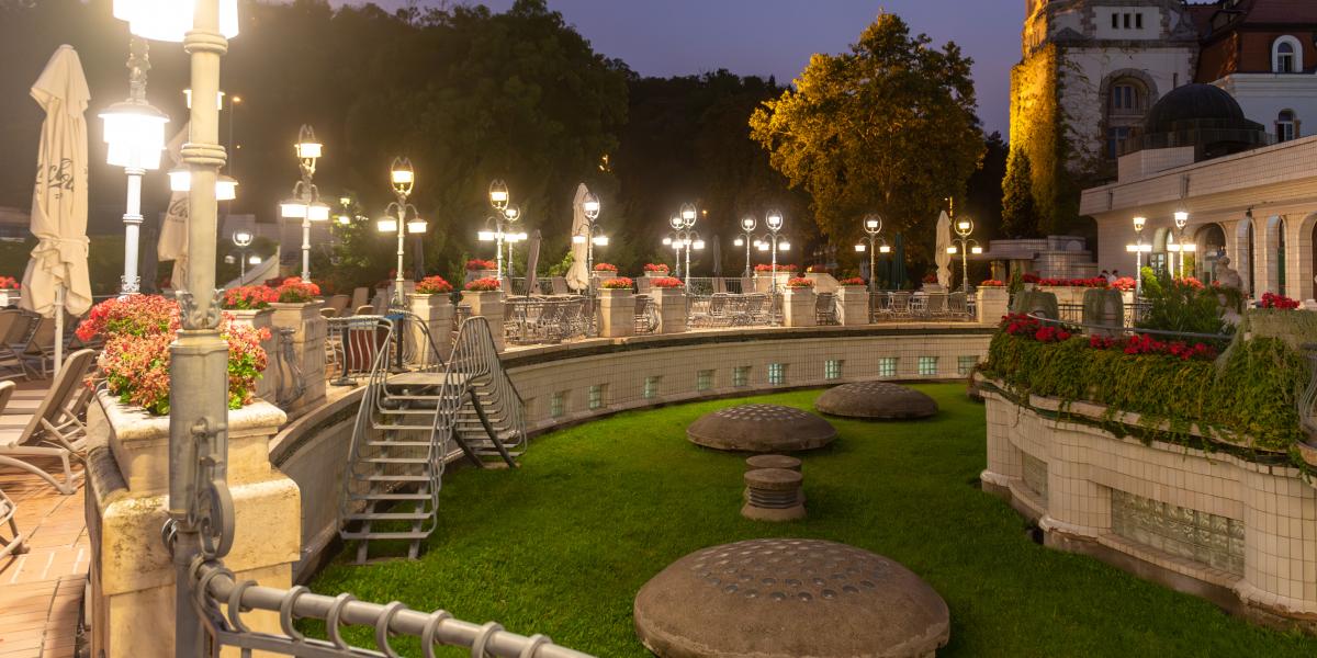 A Gellért Fürdő egyik leeresztett medencéje szeptember 25-én 