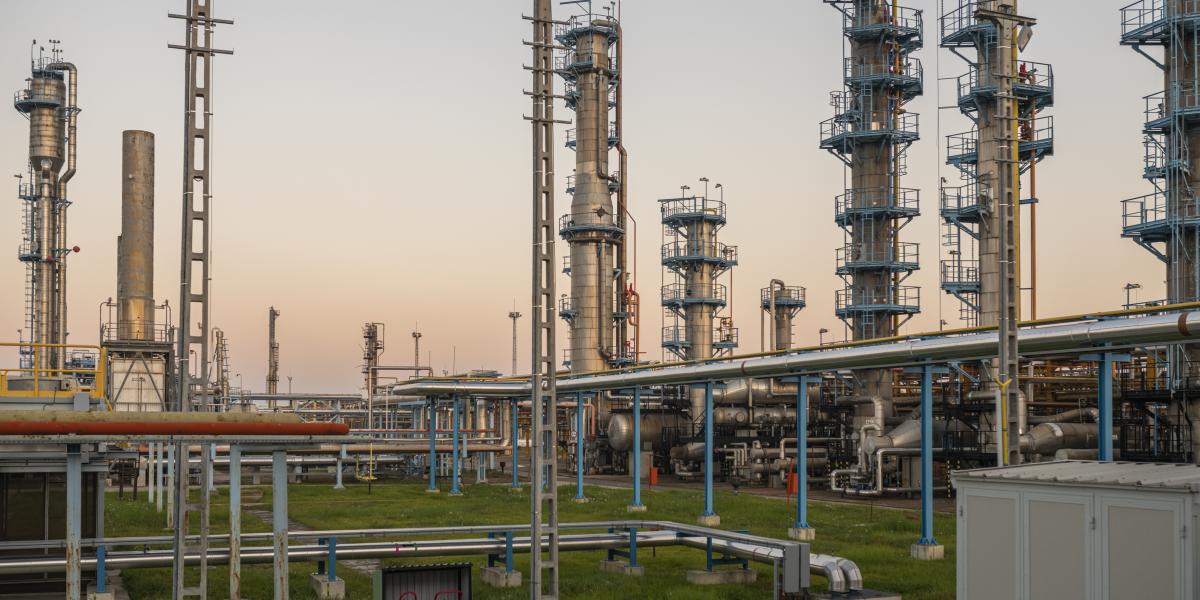 MOL földgáz termelő telephelye Algyőn