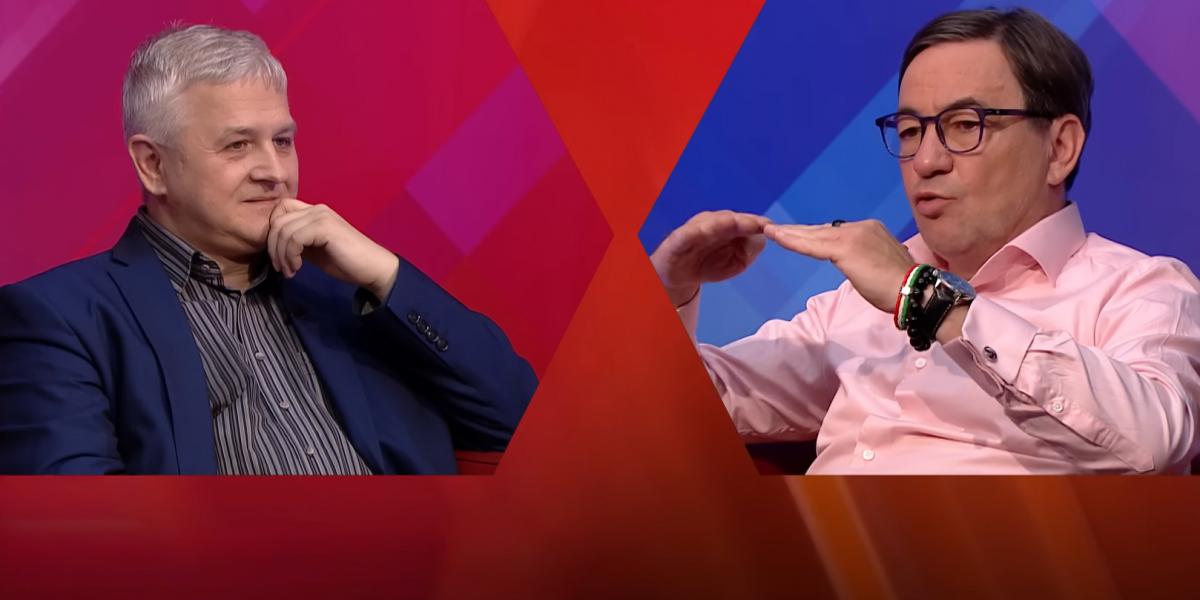 Két mérsékelt hangú szereplő: Nagy Attila Tibor és Szabó László az ATV műsorában 