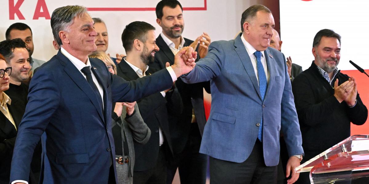 Sinisa Karan és Milorad Dodik