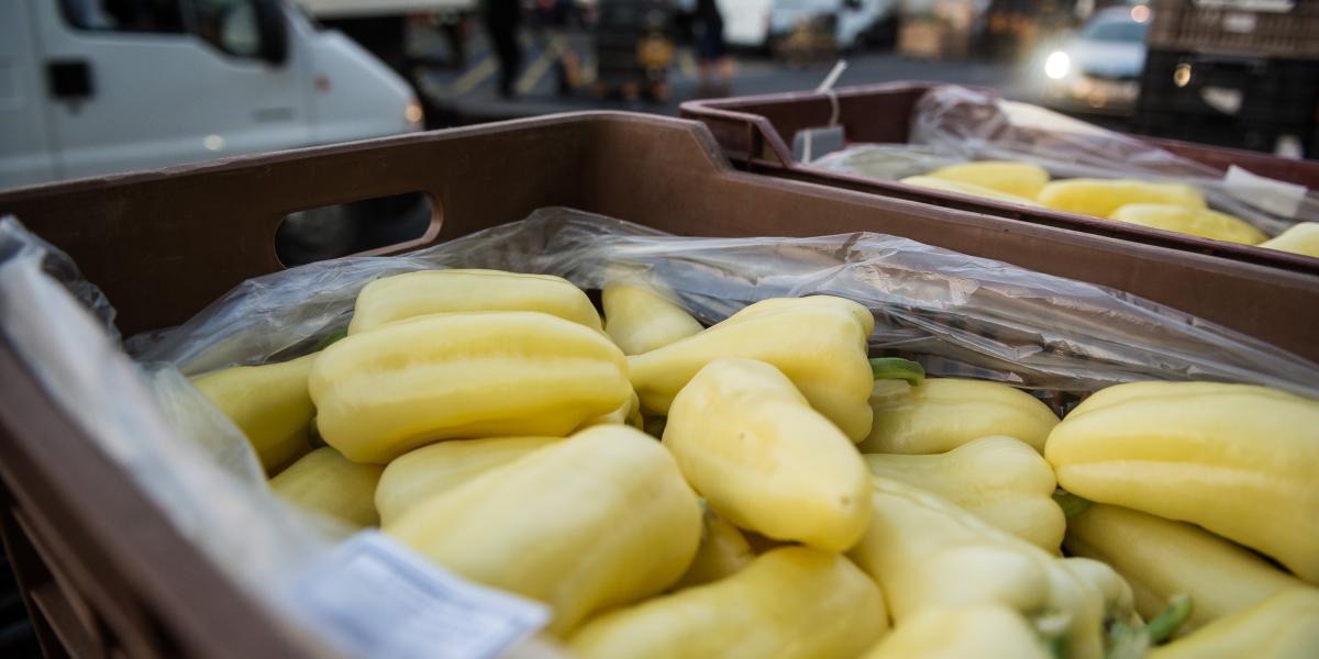 Nagybani piac, zöldségek (illusztráció).