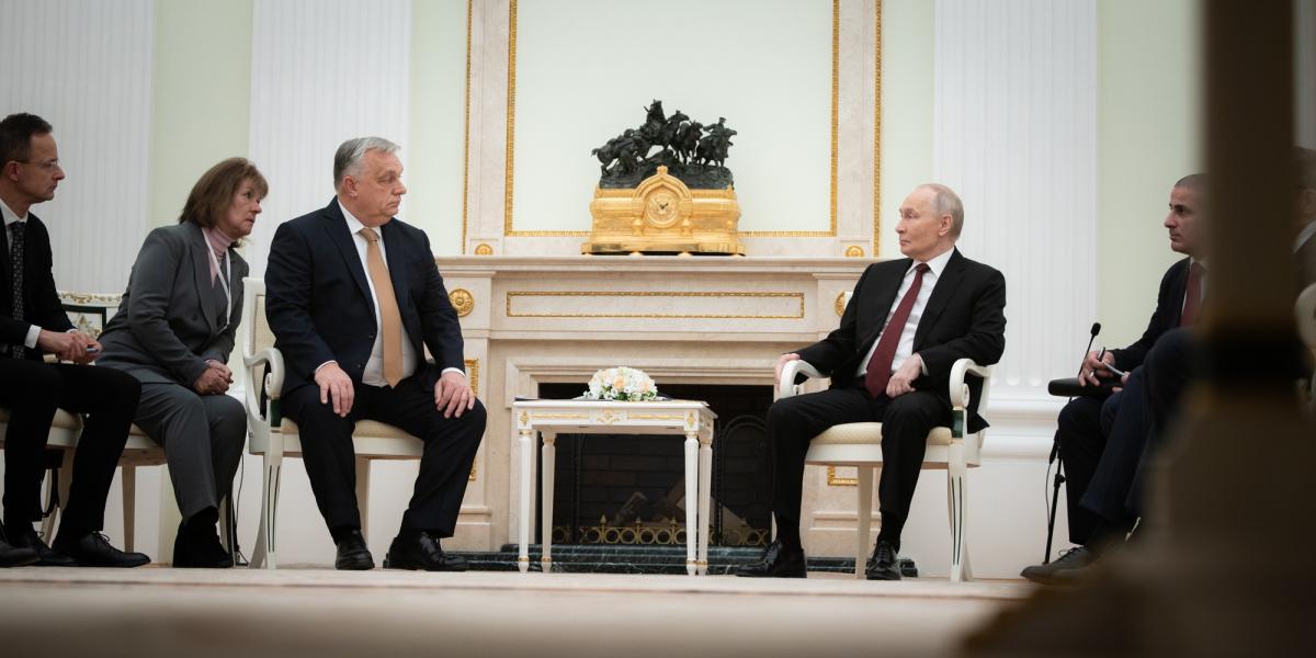 Orbán Viktor és Vlagyimir Putyin találkozója a Kremlben november 28-án 
