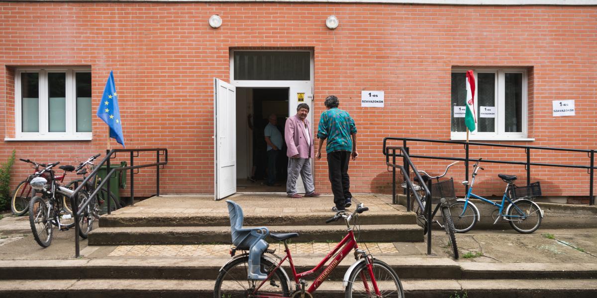 Képünk illusztráció, szavazókör Tiszaburán a 2024-es európai parlamenti és önkormányzati választás napján