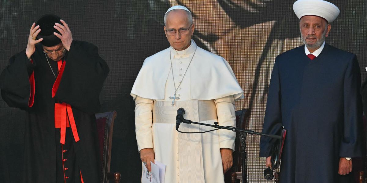 XIV. Leó pápa Bejrútban december 1-jén 