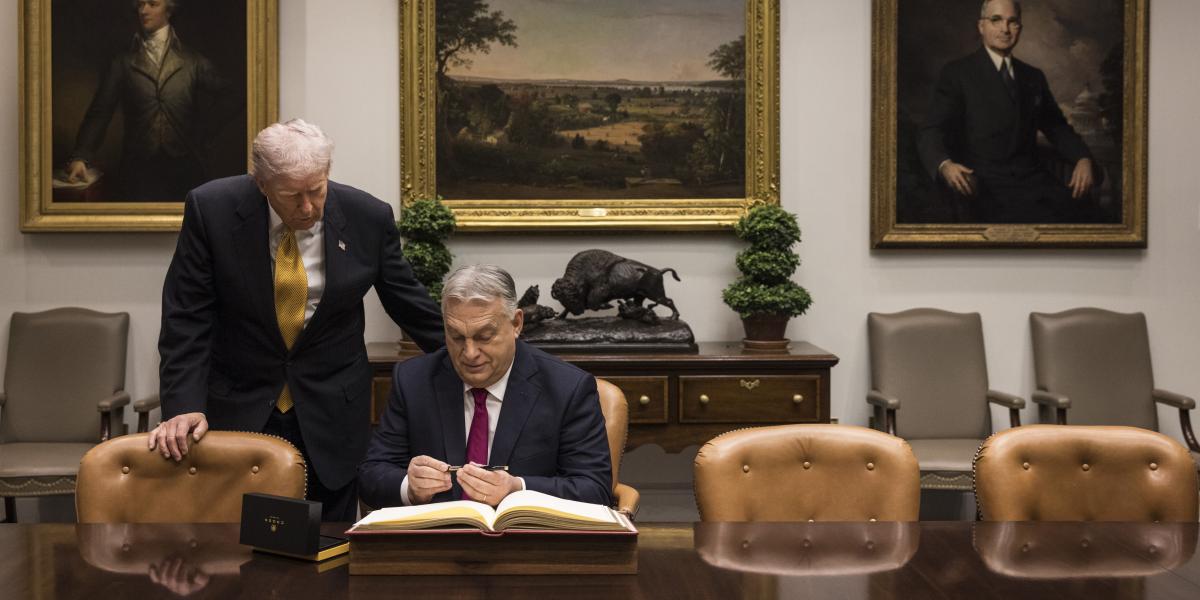 Donald Trump a Fehér Házban fogadta Orbán Viktort 2025. november 8-án