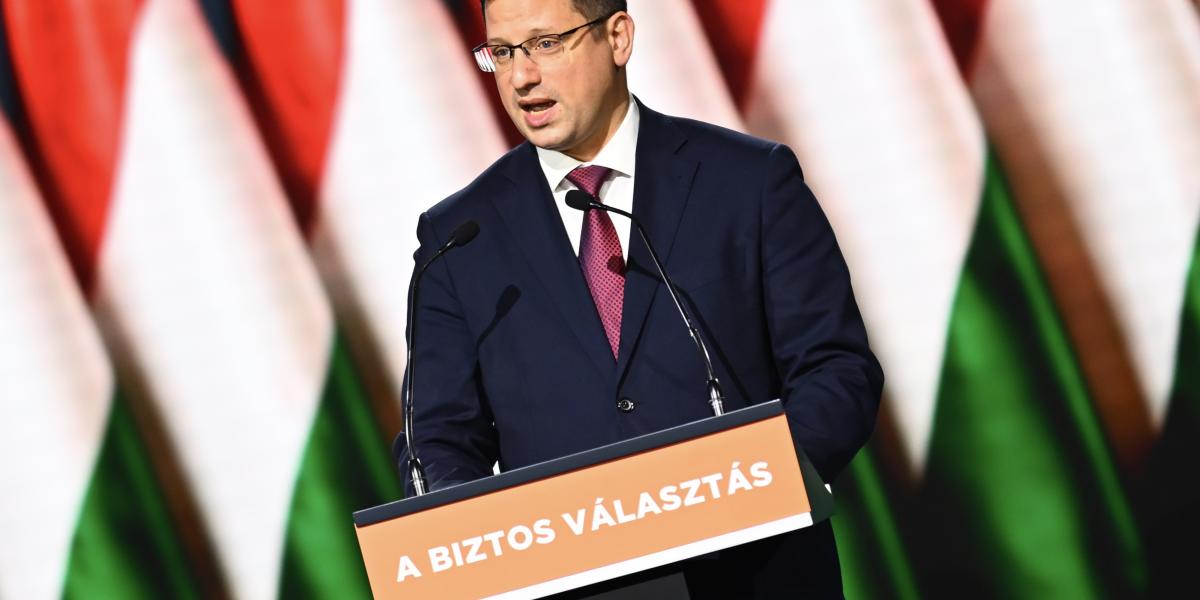 Gulyás Gergely a Fidesz kongresszusán január 10-én.