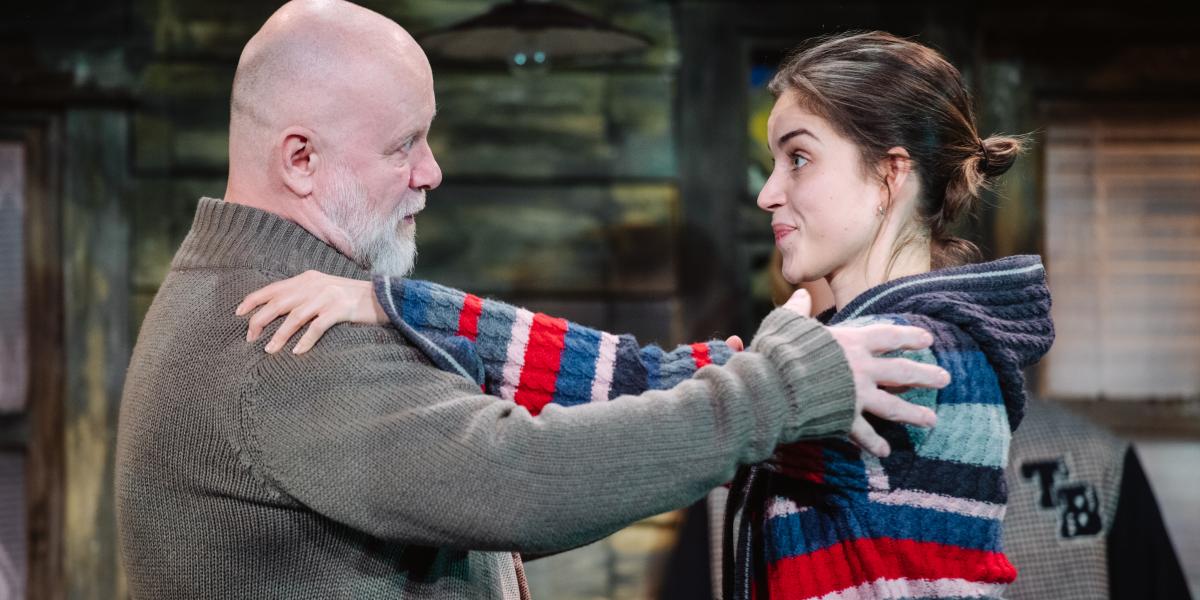 Horváth Lajos Ottó és Szász Júlia az Egy bizonyítás körvonalai című előadáson a budapesti Centrál Színházban 2025. február 6-án
