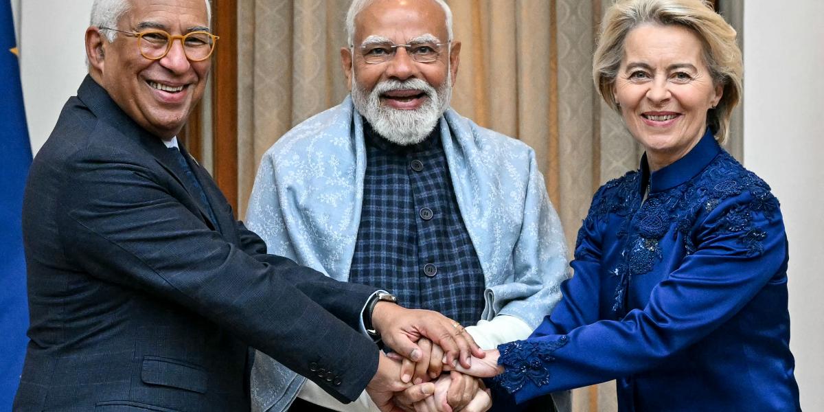 „Minden megállapodások legnagyobbikát teljesítettük” – mondta Ursula von der Leyen, s Narendra Modi is történelminek nevezte az eseményt