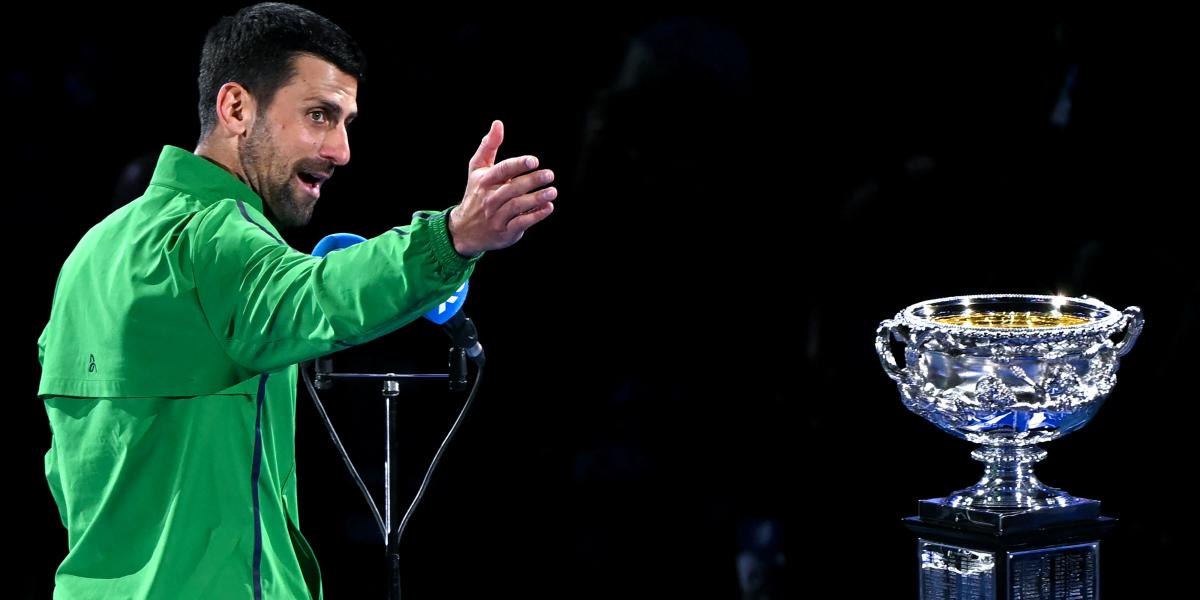 Novak Djokovic a melbourne-i díjkiosztón február 1-jén 