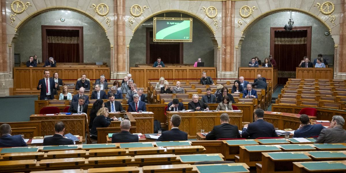 Az Országgyûlés rendkívüli plenáris ülése 2026. február 2-án.