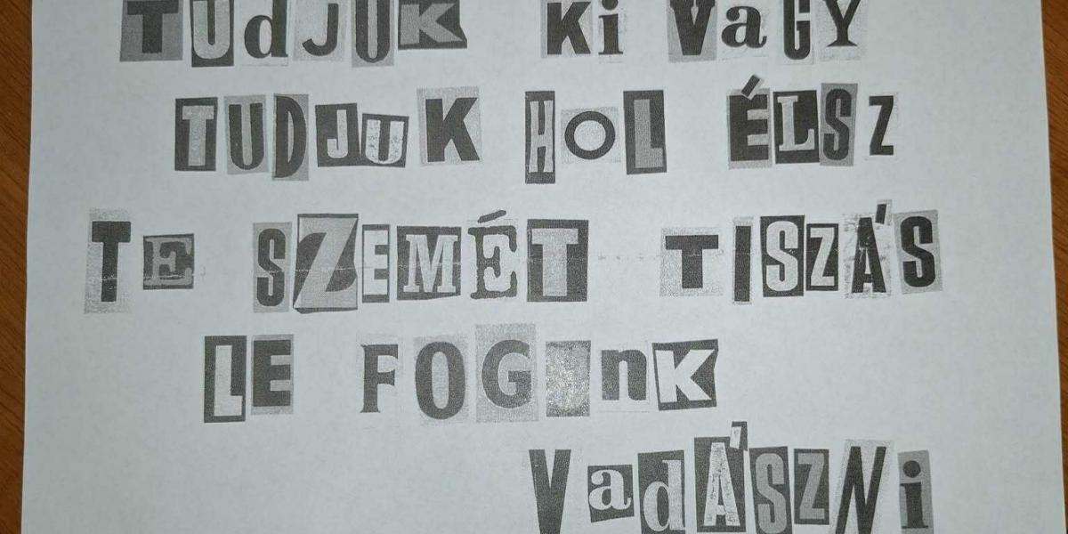 A fenyegető levél.