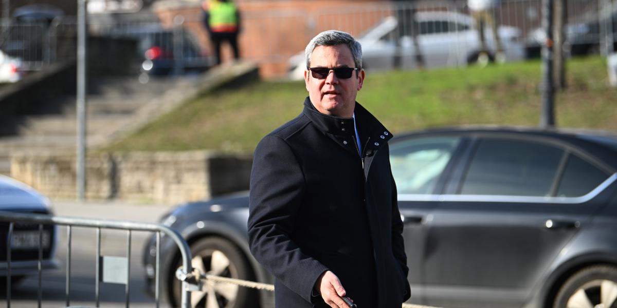 Takács Péter 2026. február 14-én, útban Orbán Viktor évértékelőjére