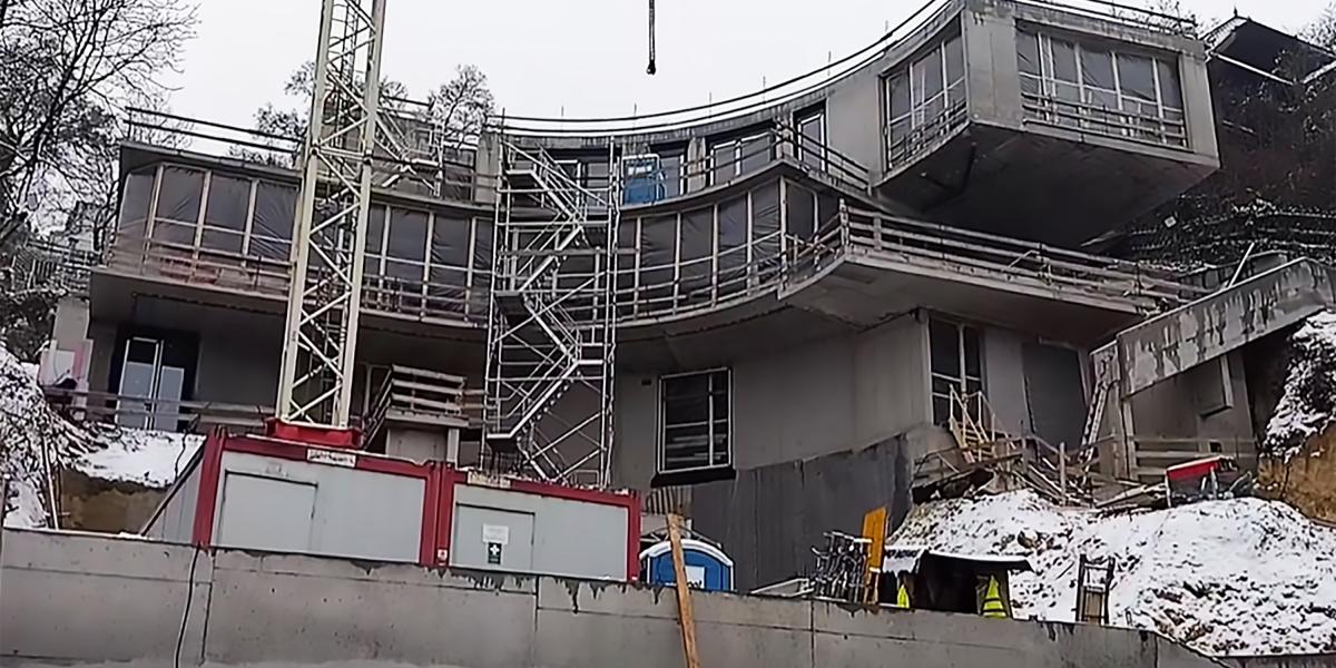 Az épülő Balásy-villa