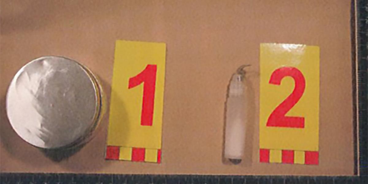 A fotókon a kutatáson lefoglalt kábítószer látható.
