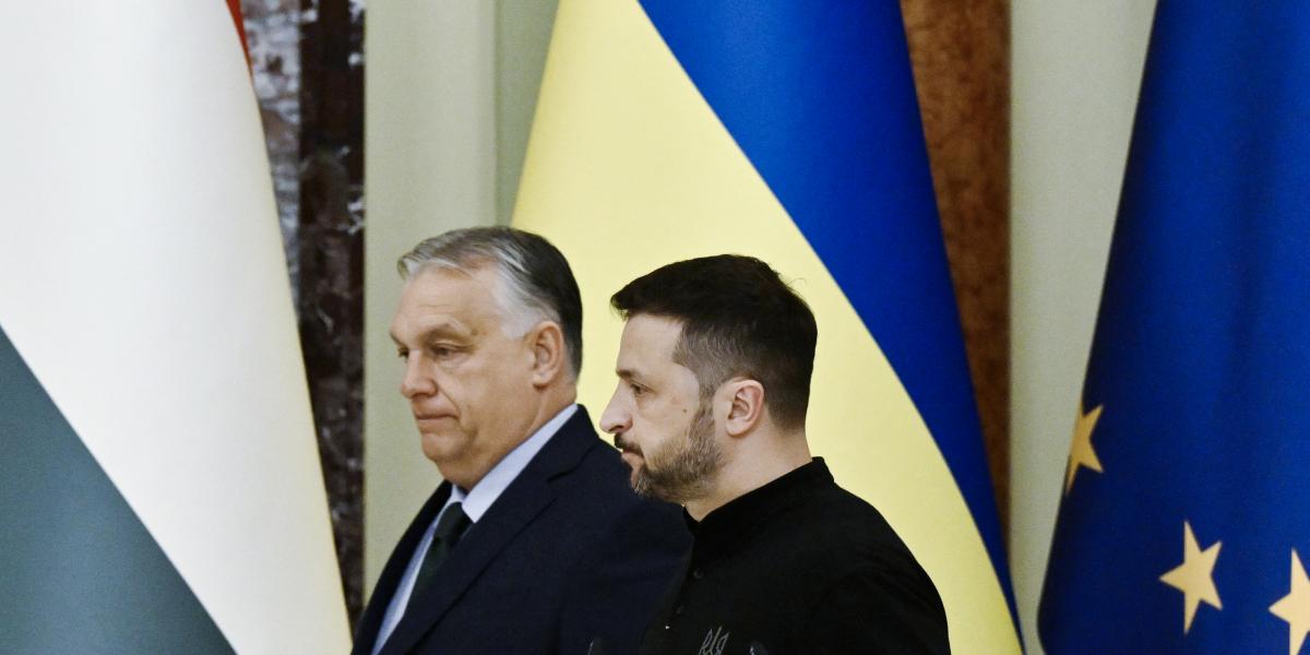 Orbán Viktor és Volodimir Zelenszkij 2024. július 2-án