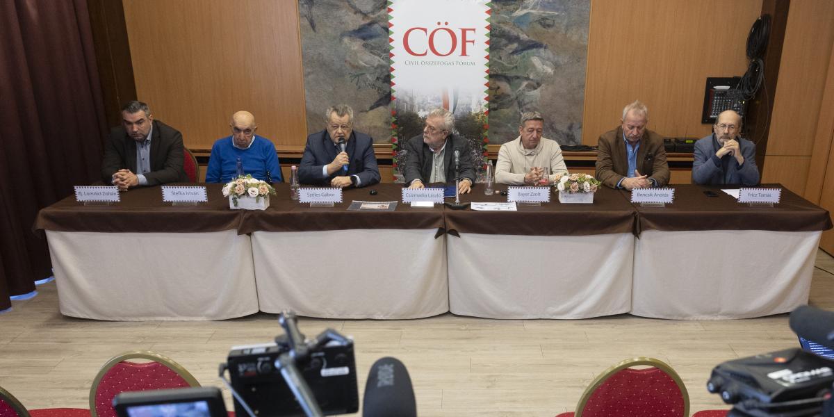 A CÖF-CÖKA sajtótájékoztató március 9-én a március 15-re szervezett Békemenetről 