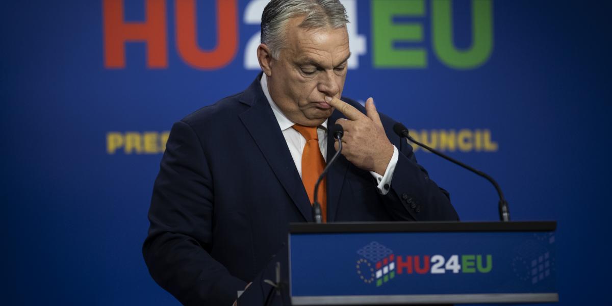 Orbán Viktor a 2024-es magyar EU-elnökséget lezáró nemzetközi sajtótájékoztatón