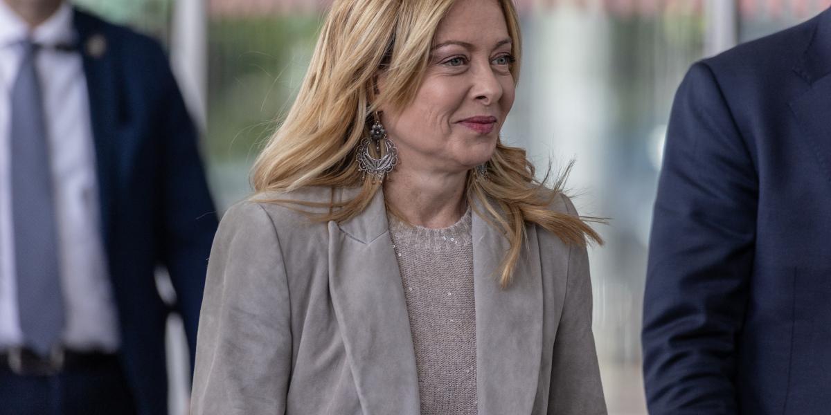 Giorgia Meloni olasz miniszterelnök