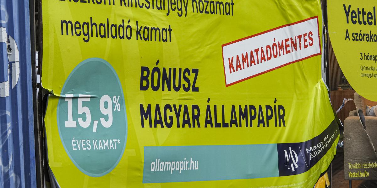  A rekord­infláció idején látott csúcskamatok mára megfeleződtek, de az állampapírok hozama még mindig magas