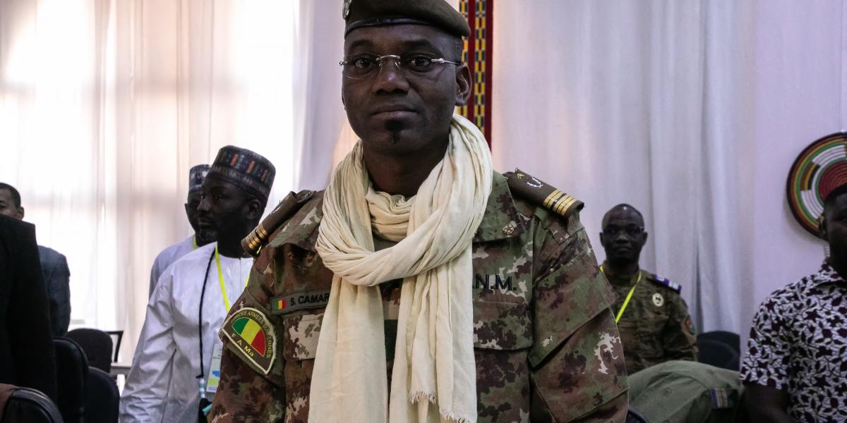 Sadio Camara, Mali védelmi minisztere 2024. február 15-én. 