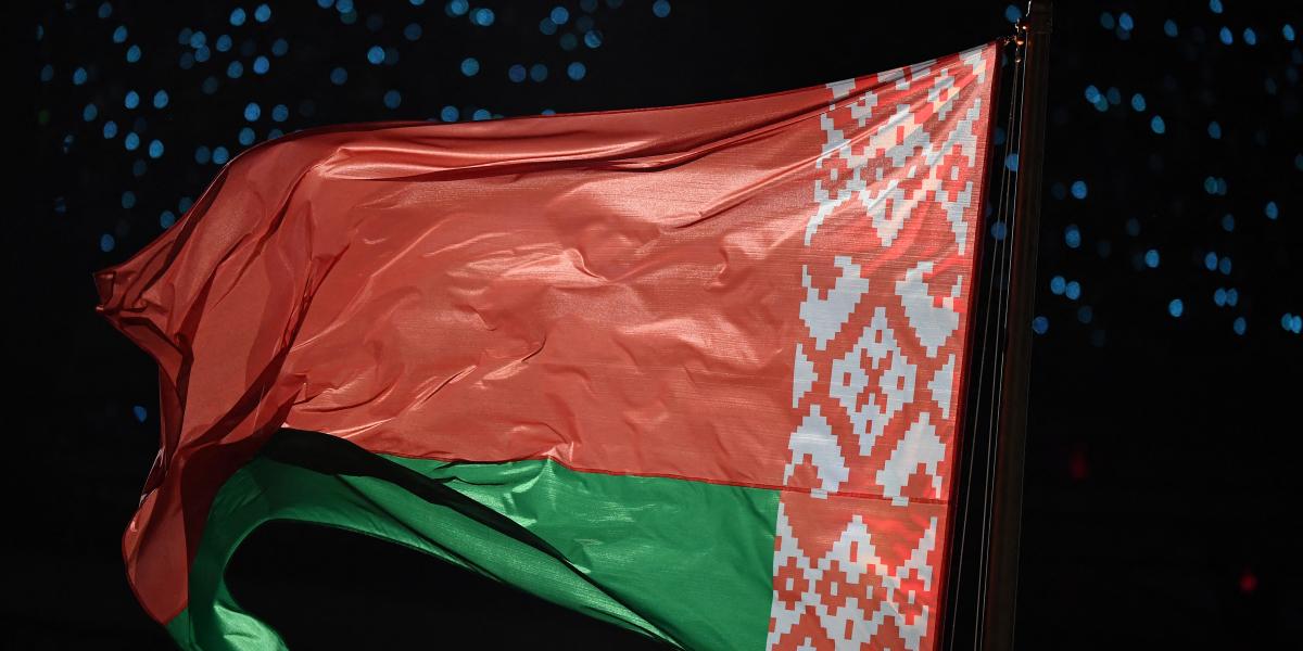 Belarusz zászló a 2019-es Európai Játékok megnyitóján, Minszkben